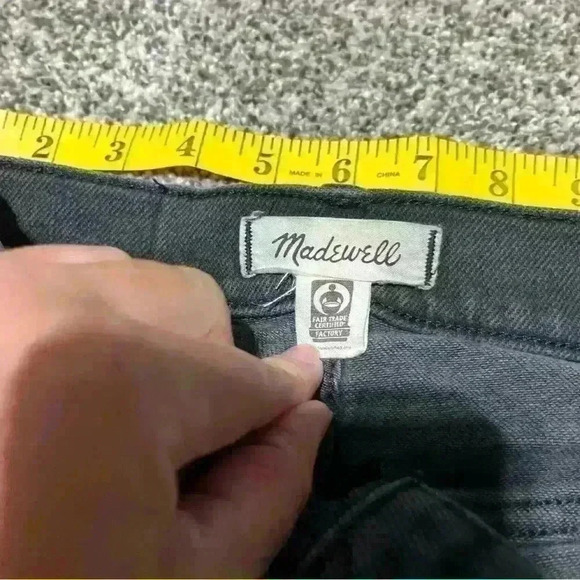 Madewell Petite 10" High-Rise Skinny Jeans in Black Women's Size 25p - Picture 5 of 10